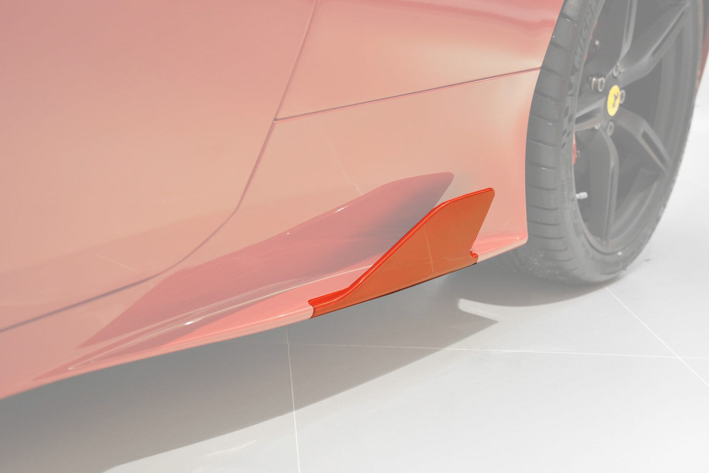 2013-2015 Ferrari 458 Speciale Carbon Fiber Side Skirt Canards - DarwinPRO Aerodynamics