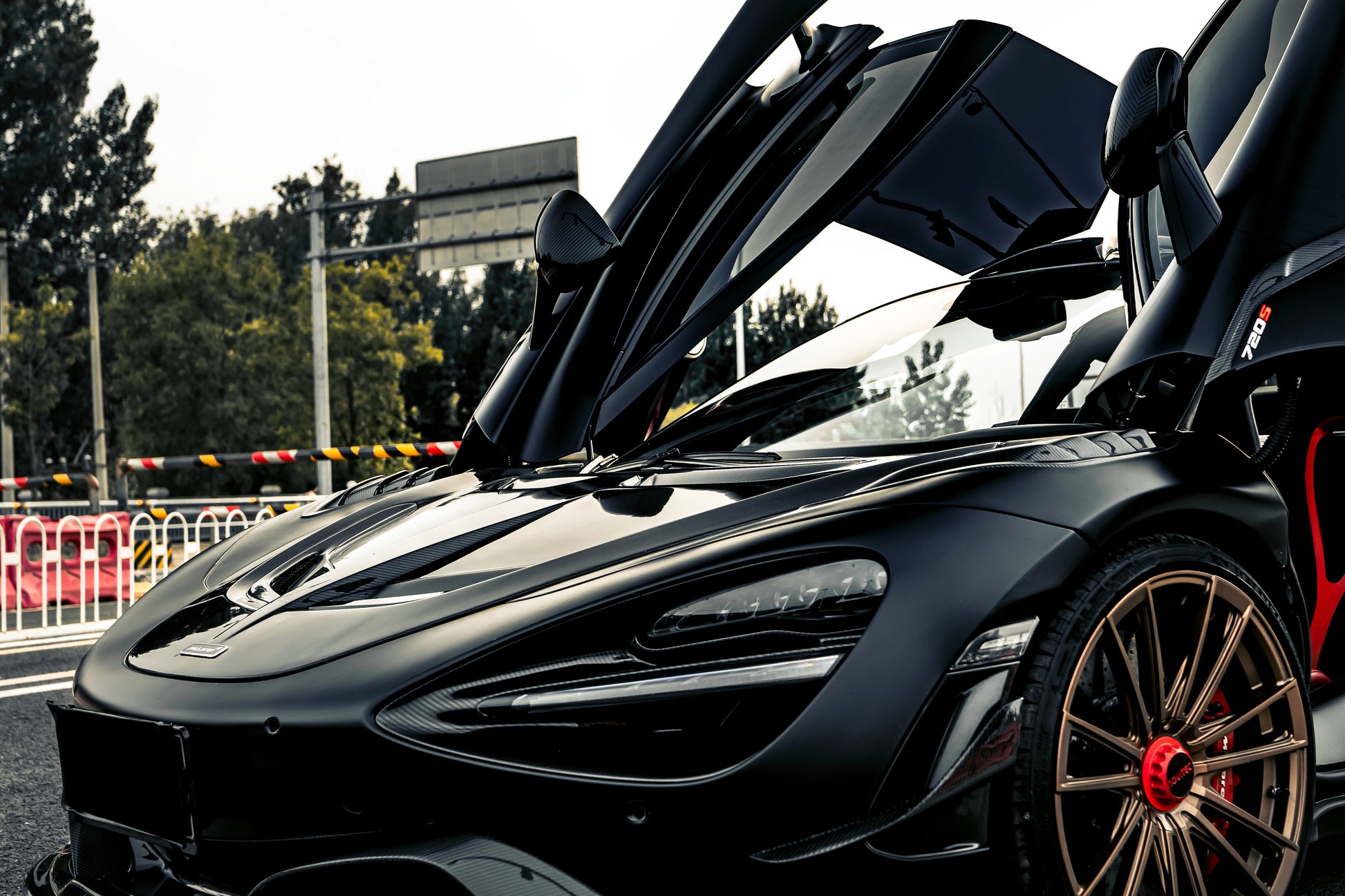 2017-2023 McLaren 720s Se²NWB Style Carbon Fiber Front Bumper Canards - DarwinPRO Aerodynamics