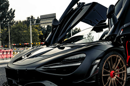 2017-2023 McLaren 720s Se²NWB Style Carbon Fiber Front Bumper Canards - DarwinPRO Aerodynamics