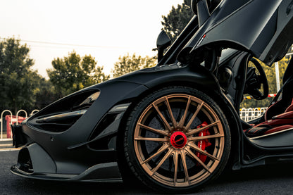 2017-2023 McLaren 720s Se²NWB Style Carbon Fiber Front Bumper Canards - DarwinPRO Aerodynamics