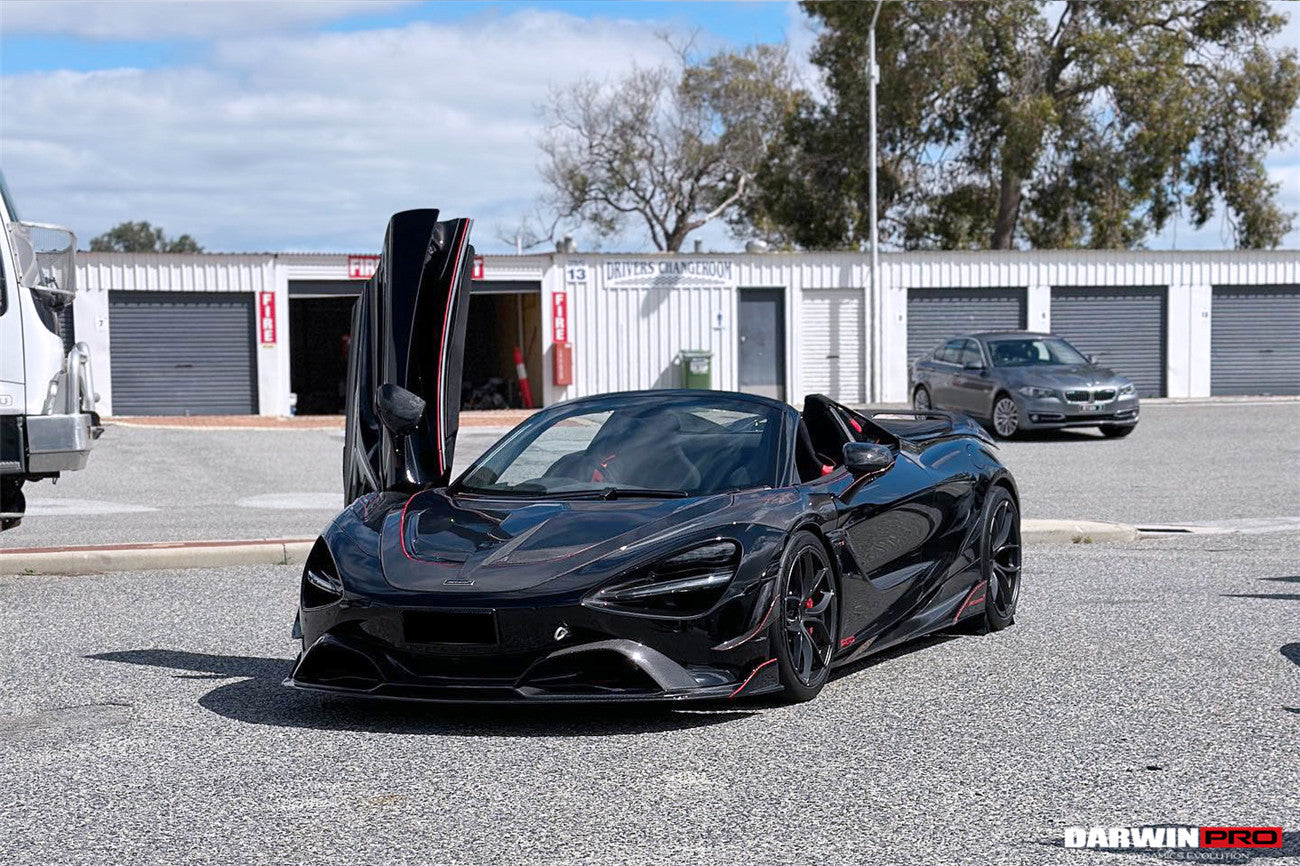 2017-2023 McLaren 720s Se²NWB Style Carbon Fiber Front Bumper Canards - DarwinPRO Aerodynamics