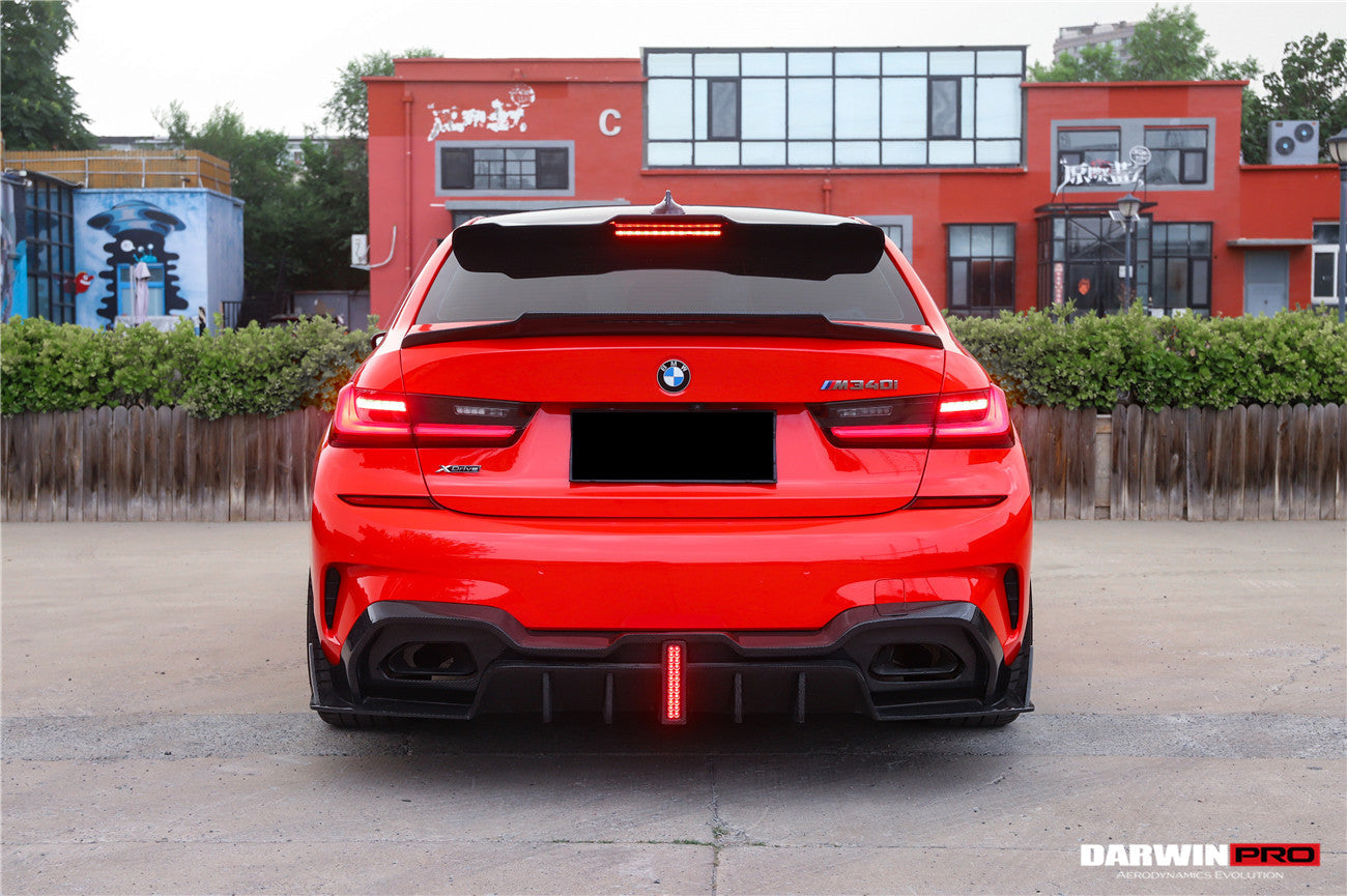 2019-2022 BMW 3 Series G20  G28 BKSS Style Carbon Fiber Rear Diffuser - DarwinPRO Aerodynamics