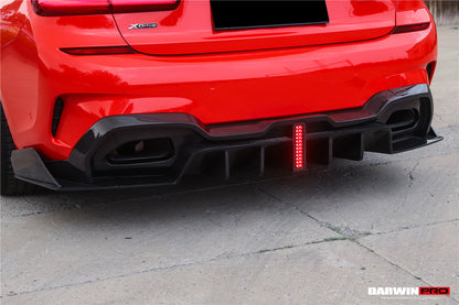 2019-2022 BMW 3 Series G20  G28 BKSS Style Carbon Fiber Rear Diffuser - DarwinPRO Aerodynamics