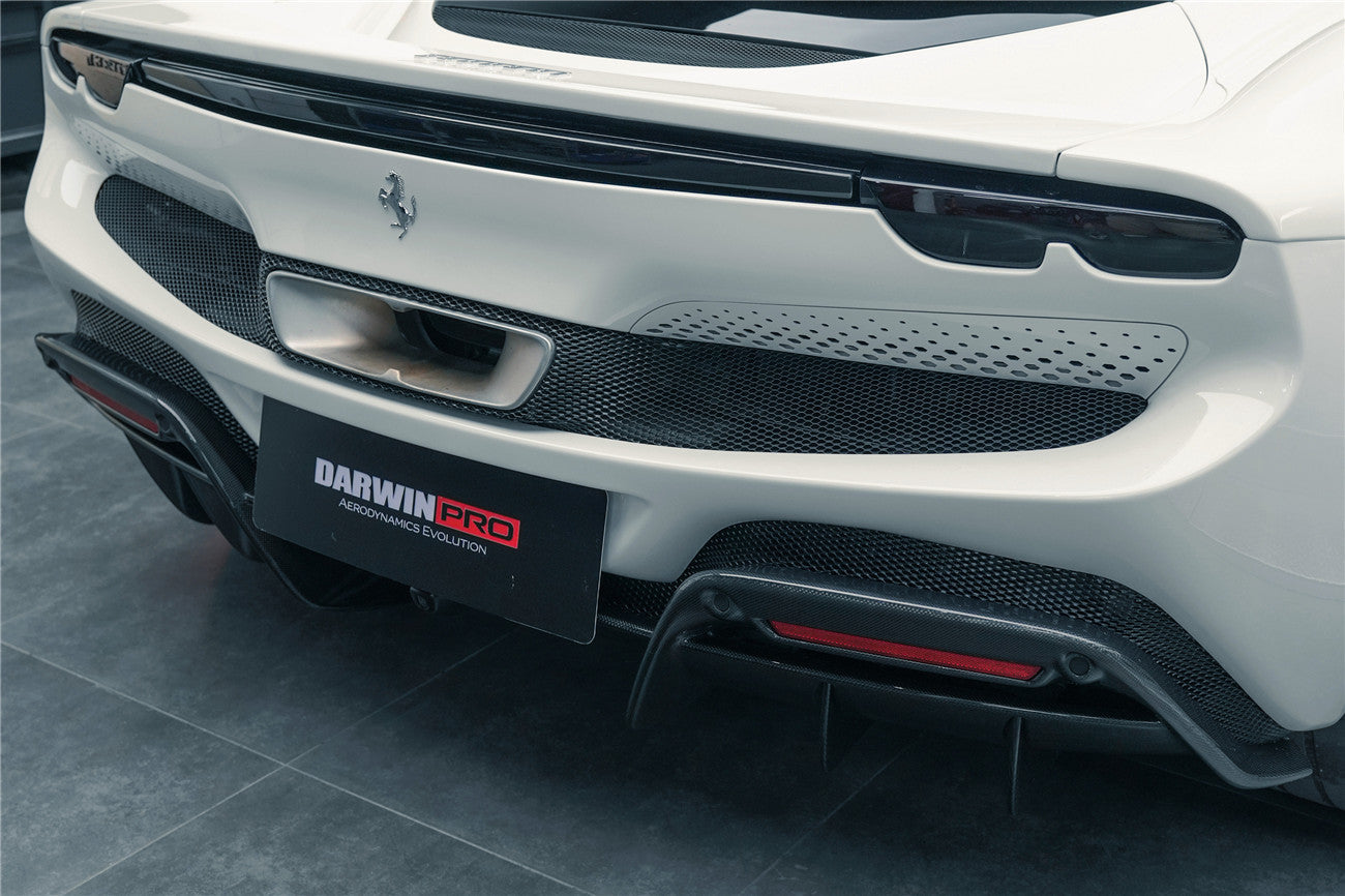 2022-UP Ferrari 296 GTB (Type F171) OE Style Carbon Fiber Rear Diffuser - DarwinPRO Aerodynamics