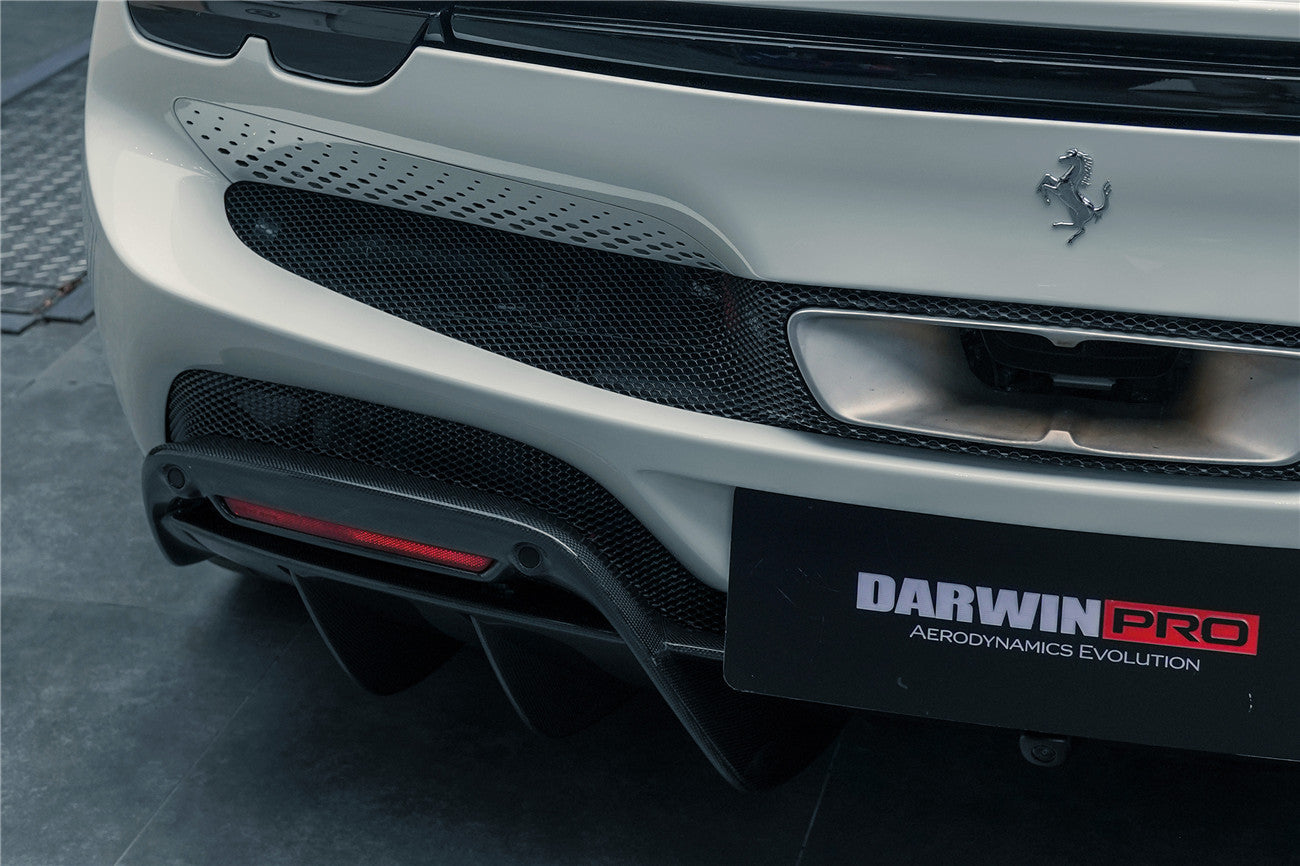 2022-UP Ferrari 296 GTB (Type F171) OE Style Carbon Fiber Rear Diffuser - DarwinPRO Aerodynamics