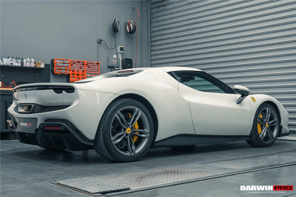 2022-UP Ferrari 296 GTB (Type F171) OE Style Carbon Fiber Rear Bumper w/ Diffuser - DarwinPRO Aerodynamics