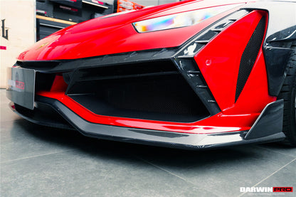 DarwinPRO 2015-2025 Lamborghini Huracan LP610 & LP580 & EVO & Tecnica BKSSII Style Front Bumper - DarwinPRO Aerodynamics