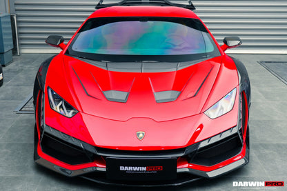 DarwinPRO 2015-2025 Lamborghini Huracan LP610 & LP580 & EVO & Tecnica BKSSII Style Front Bumper - DarwinPRO Aerodynamics