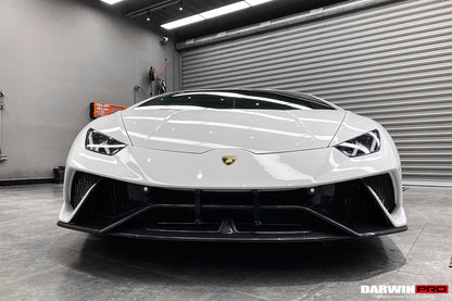 2015-2025 Lamborghini Huracan LP610 & LP580 & EVO & Tecnica Performante Style Partial Carbon Front Bumper - DarwinPRO Aerodynamics