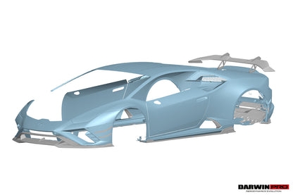 DarwinPRO 2019-2025 Lamborghini Huracan EVO ADV1 Style Autoclave Carbon Side Skirts