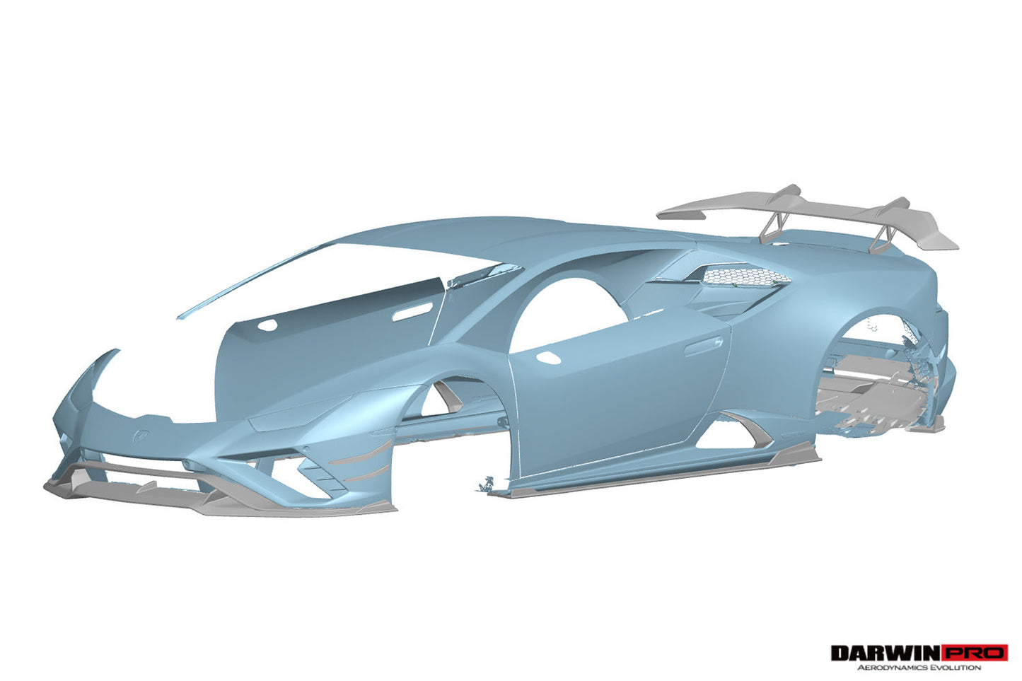 DarwinPRO 2019-2025 Lamborghini Huracan EVO RWD ADV1 Style Dry Carbon Front Lip