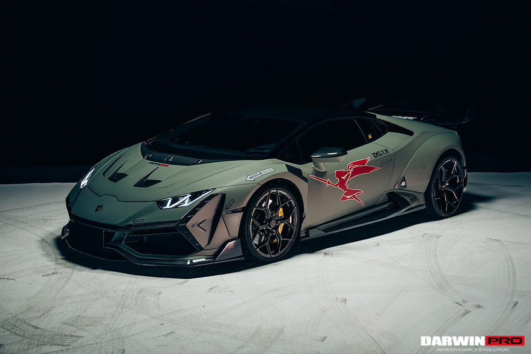 DarwinPRO 2015-2025 Lamborghini Huracan LP610 & LP580 & EVO & STO & Tecnica BKSSII Style Side Skirts - DarwinPRO Aerodynamics