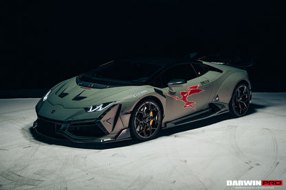 DarwinPRO 2015-2025 Lamborghini Huracan LP610 & LP580 & EVO & STO & Tecnica BKSSII Style Side Skirts - DarwinPRO Aerodynamics