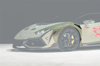 DarwinPRO 2015-2025 Lamborghini Huracan LP610 & LP580 & EVO & Tecnica BKSSII Style Front Wide Fender - DarwinPRO Aerodynamics