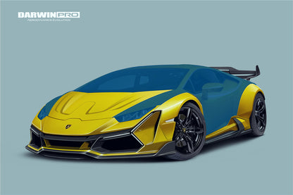 2015-2022 Lamborghini Huracan LP610 & LP580 & EVO Coupe Only BKSSII Style Full Wide Body Kit - DarwinPRO Aerodynamics