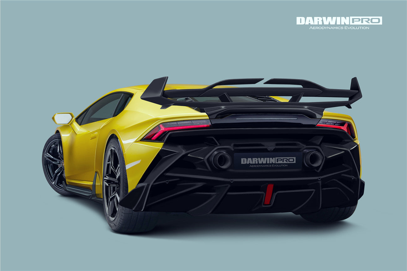 2015-2022 Lamborghini Huracan LP610 & LP580 & EVO BKSSII Style Rear Bumper - DarwinPRO Aerodynamics