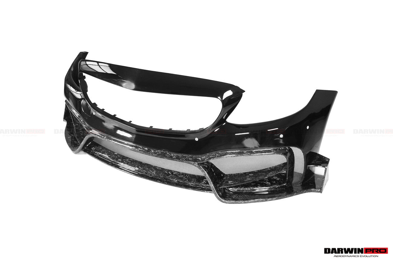 2015-2021 Mercedes Benz W205 C63 S AMG Sedan IMP Performance Partial Carbon Fiber front bumper - DarwinPRO Aerodynamics