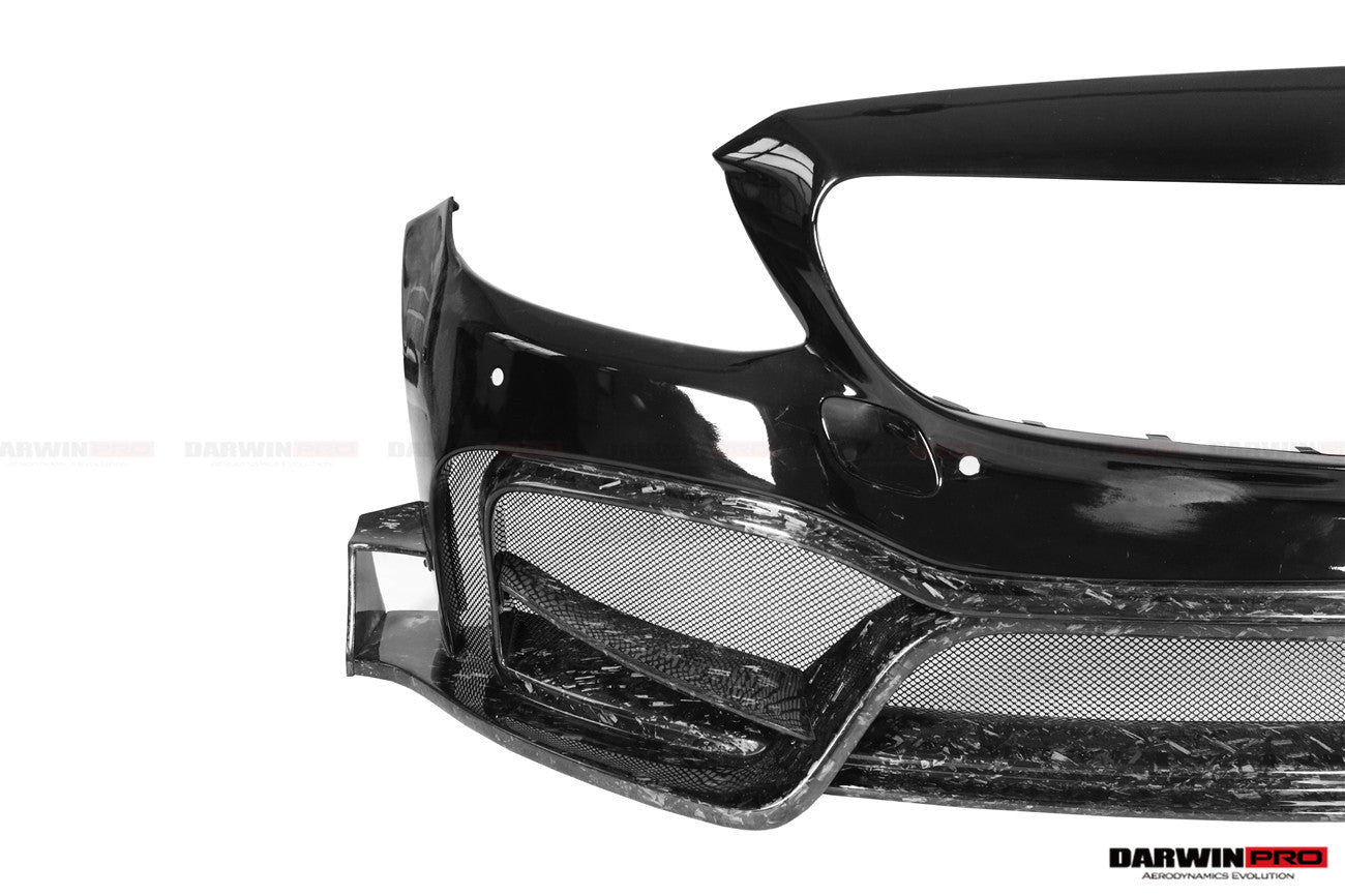 2015-2021 Mercedes Benz W205 C63 S AMG Sedan IMP Performance Partial Carbon Fiber front bumper - DarwinPRO Aerodynamics