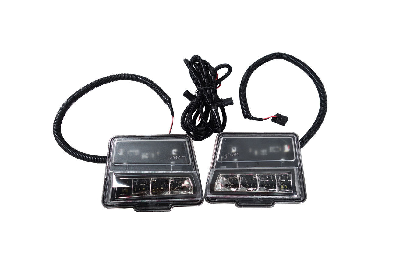2017-2022 Nissan GTR R35 EBA Front Bumper LED Day Running Lights - DarwinPRO Aerodynamics