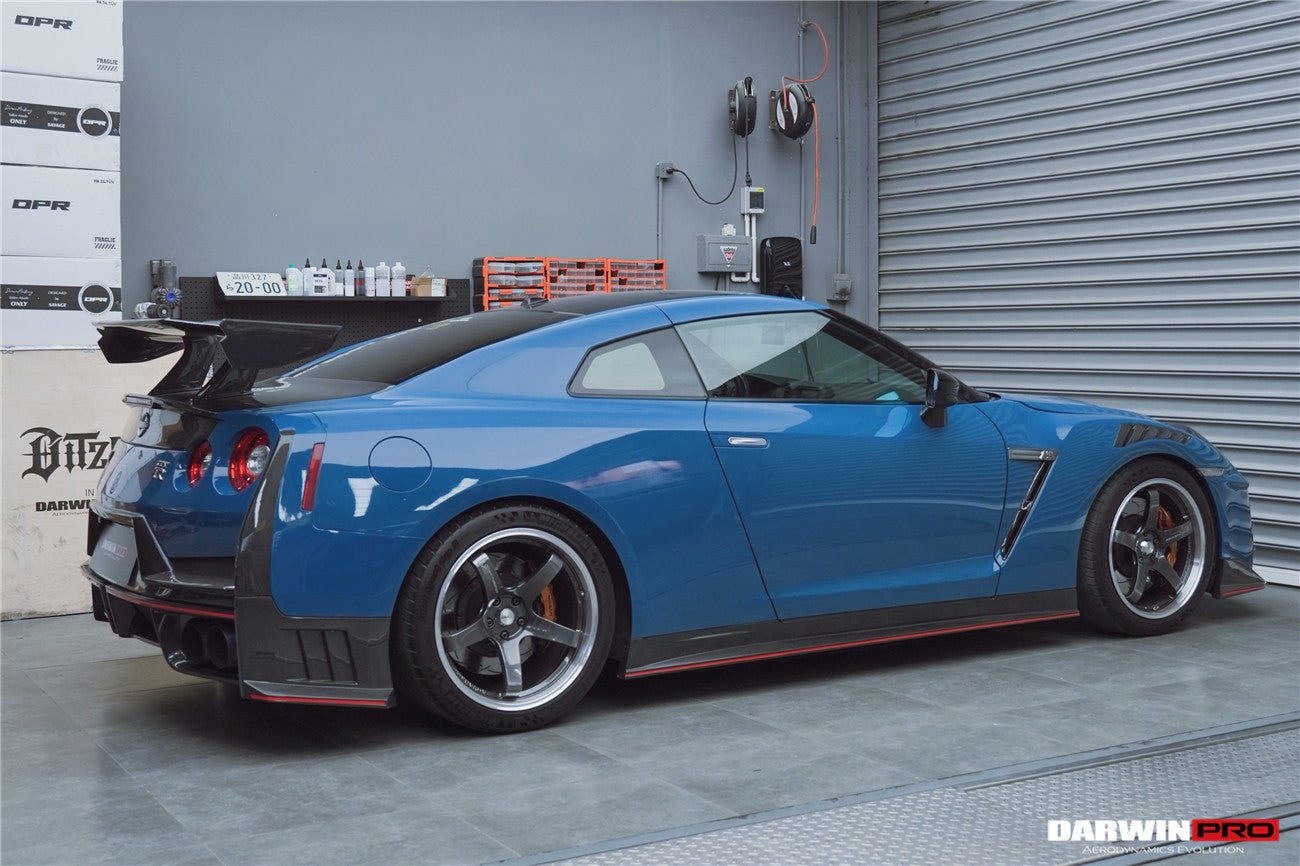 2008-2023 Nissan GTR R35 CBA DBA EBA 2024-Nismo Style Carbon Fiber Side Skirts - DarwinPRO Aerodynamics