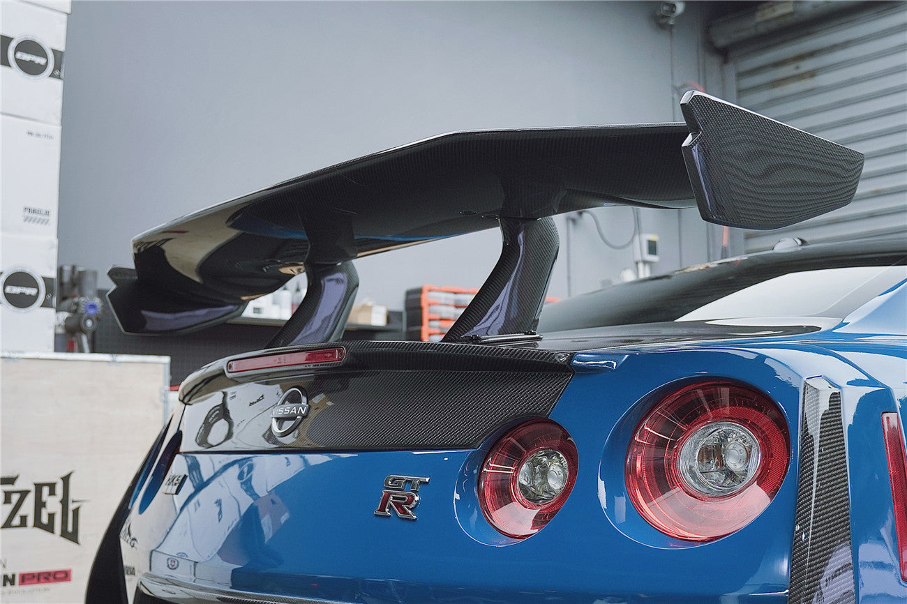 2008-2023 Nissan GTR R35 CBA DBA EBA 2024-Nismo Style Carbon Fiber trunk Spoiler Wing - DarwinPRO Aerodynamics