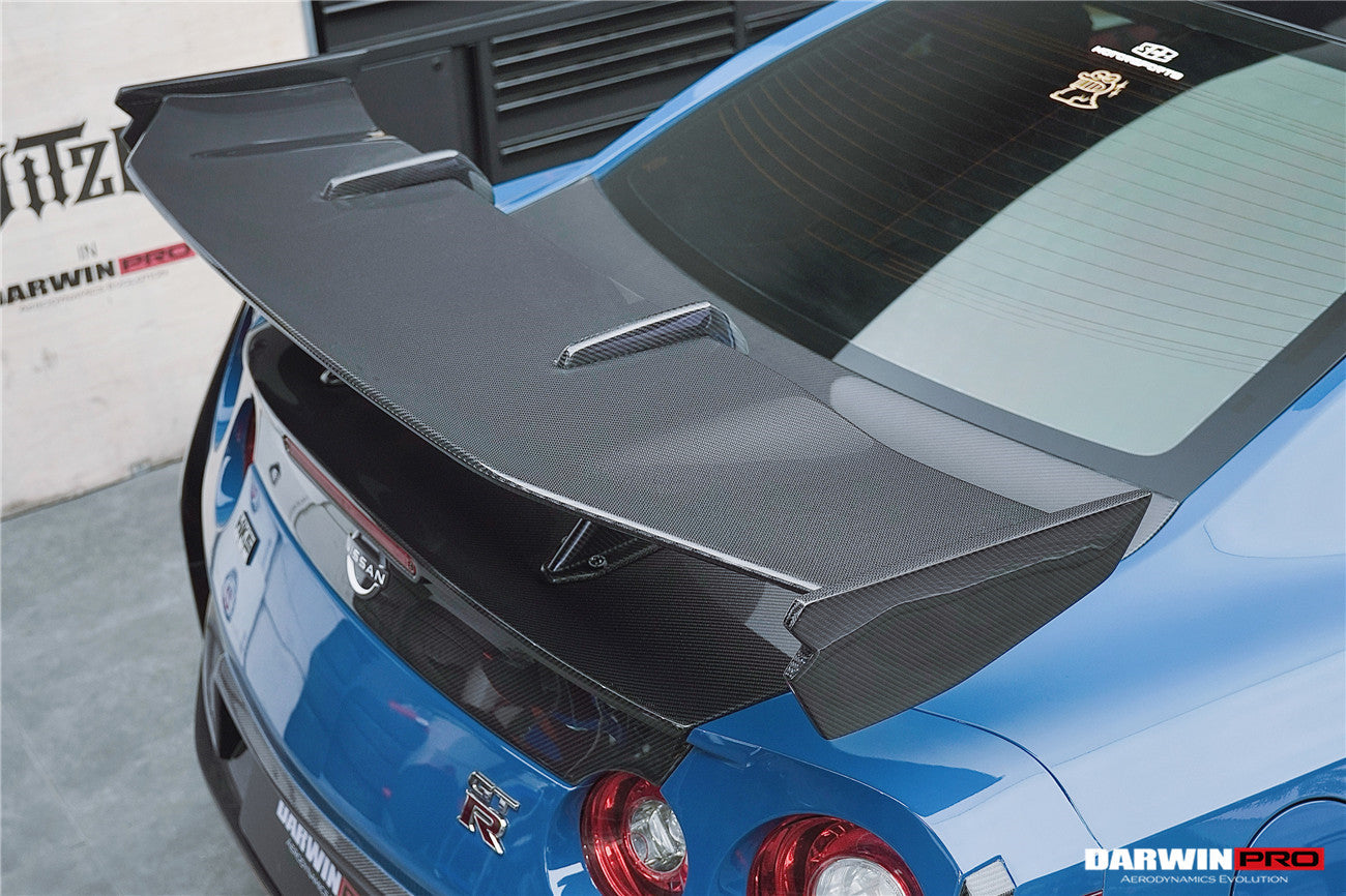 2008-2023 Nissan GTR R35 CBA DBA EBA 2024-Nismo Style Carbon Fiber trunk Spoiler Wing - DarwinPRO Aerodynamics