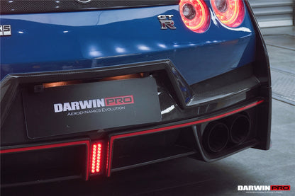 2008-2023 Nissan GTR R35 CBA DBA EBA 2024-Nismo Style Part Carbon Fiber Rear Bumper With Black Light - DarwinPRO Aerodynamics