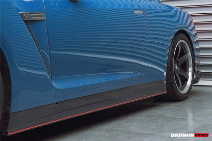 2008-2023 Nissan GTR R35 CBA DBA EBA 2024-Nismo Style Carbon Fiber Side Skirts - DarwinPRO Aerodynamics