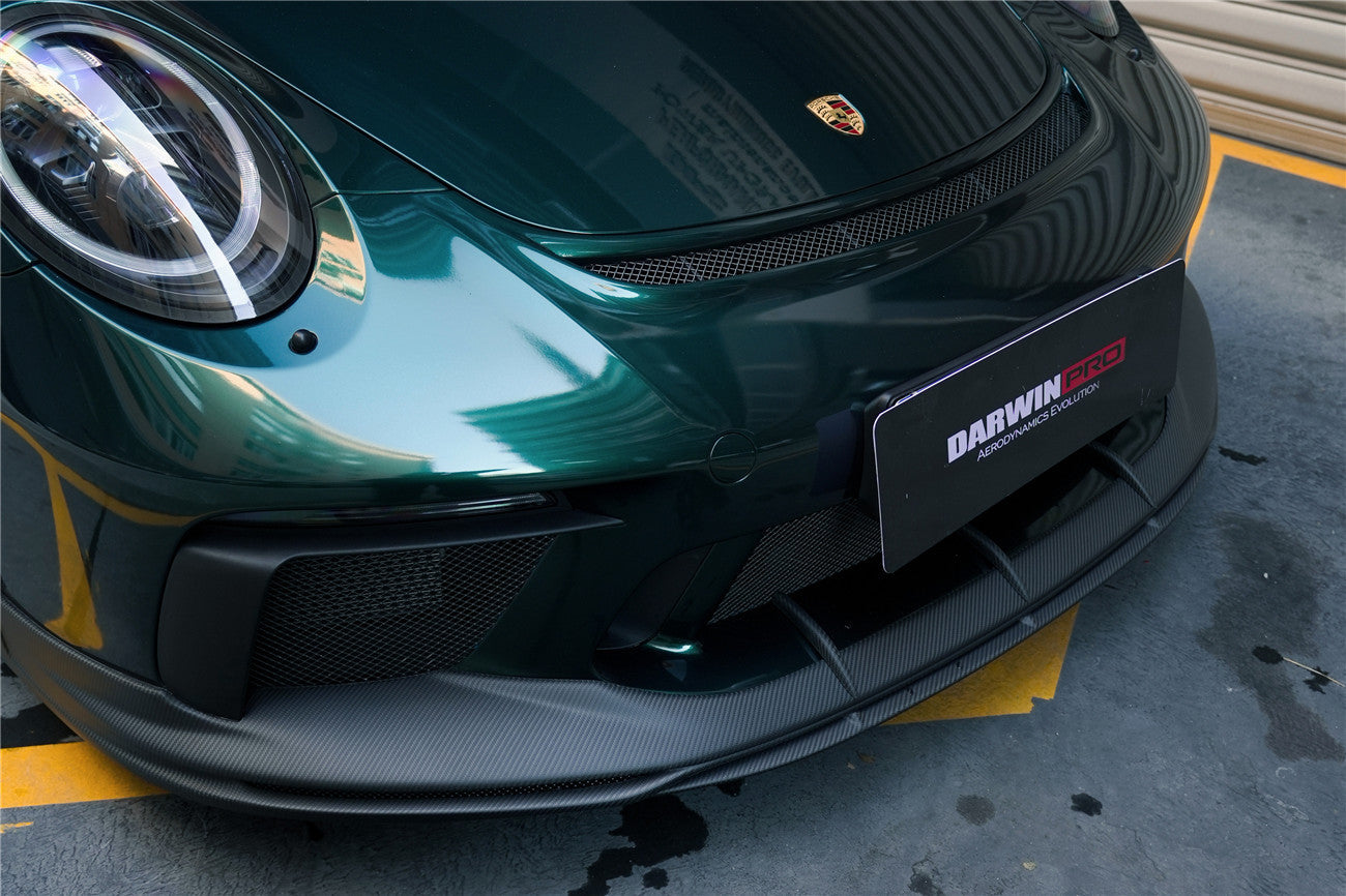 2017-2019 Porsche 911 991.2 GT3 Only BKSS Style Carbon Fiber Front lip - DarwinPRO Aerodynamics