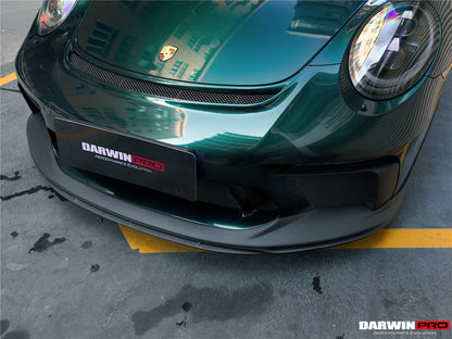 2017-2019 Porsche 911 991.2 GT3 Only BKSS Style Carbon Fiber Front lip - DarwinPRO Aerodynamics