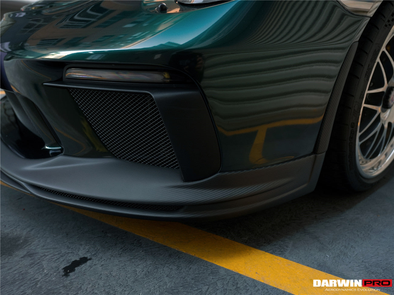 2017-2019 Porsche 911 991.2 GT3 Only BKSS Style Carbon Fiber Front lip - DarwinPRO Aerodynamics