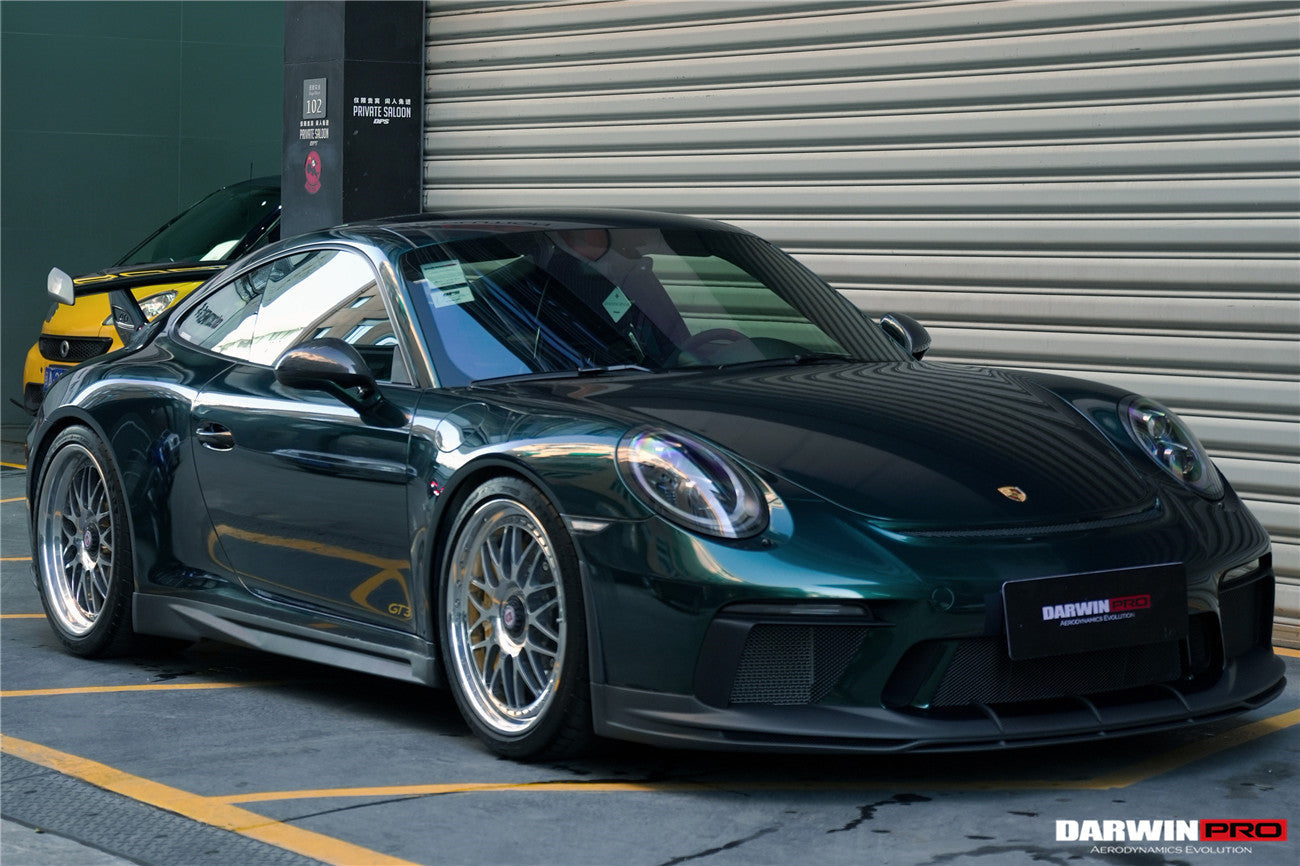 2017-2019 Porsche 911 991.2 GT3 Only BKSS Style Carbon Fiber Side Skirts - DarwinPRO Aerodynamics