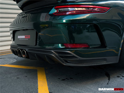 2017-2019 Porsche 911 991.2 GT3 Only BKSS Style Carbon Fiber Rear Lip Diffuser - DarwinPRO Aerodynamics