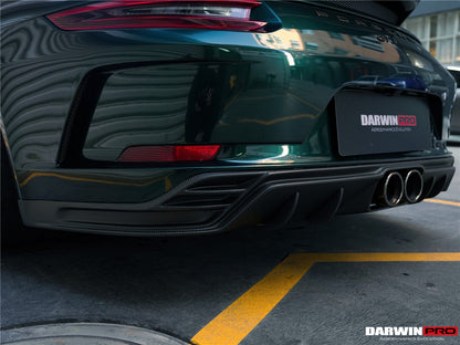 2017-2019 Porsche 911 991.2 GT3 Only BKSS Style Carbon Fiber Rear Lip Diffuser - DarwinPRO Aerodynamics
