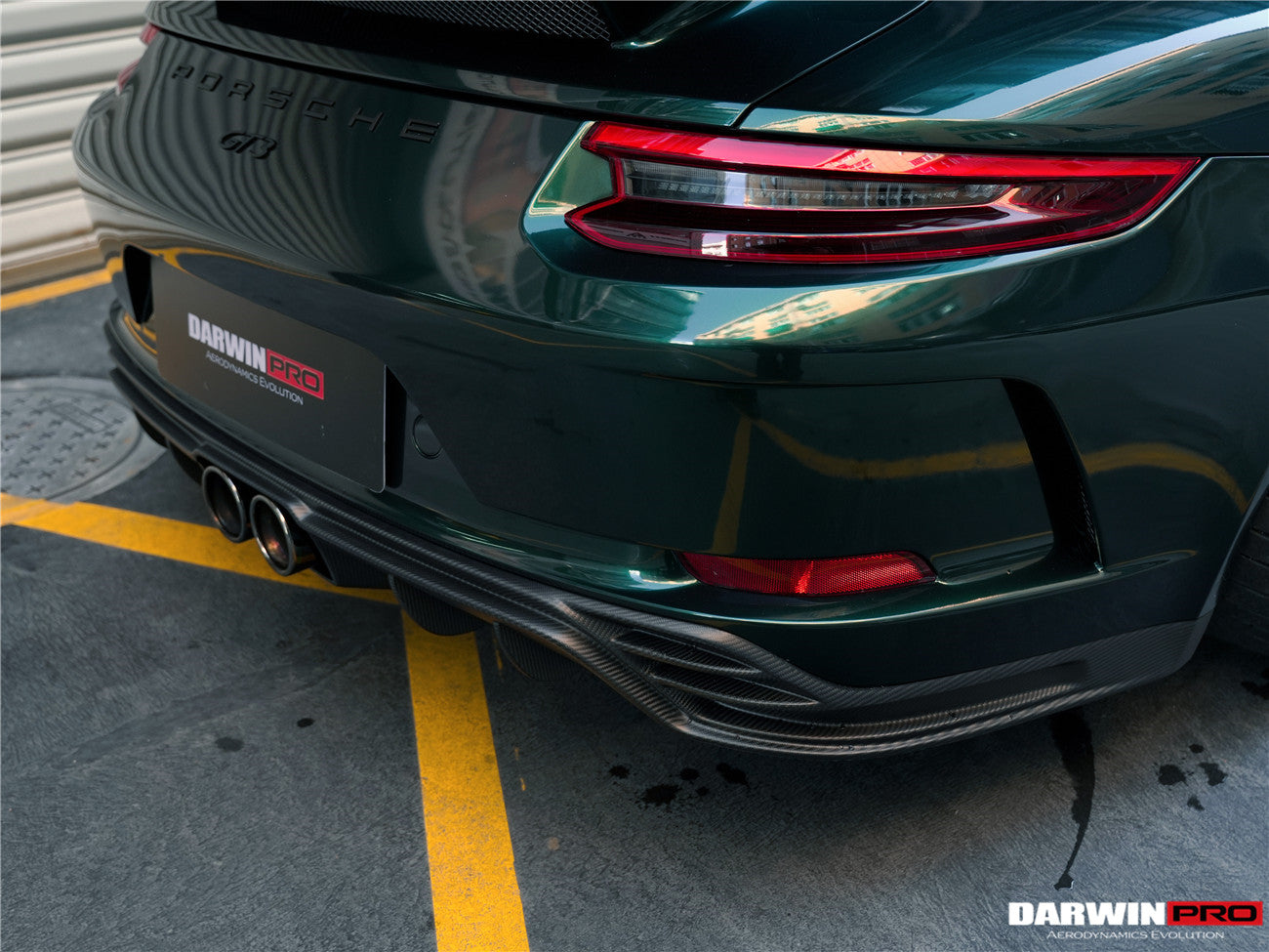 2017-2019 Porsche 911 991.2 GT3 Only BKSS Style Carbon Fiber Rear Lip Diffuser - DarwinPRO Aerodynamics