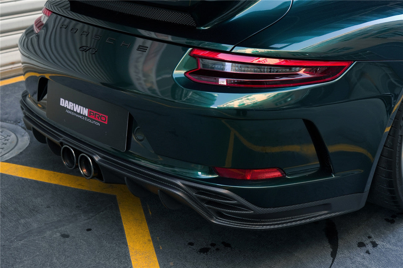 2017-2019 Porsche 911 991.2 GT3 Only BKSS Style Carbon Fiber Rear Lip Diffuser - DarwinPRO Aerodynamics