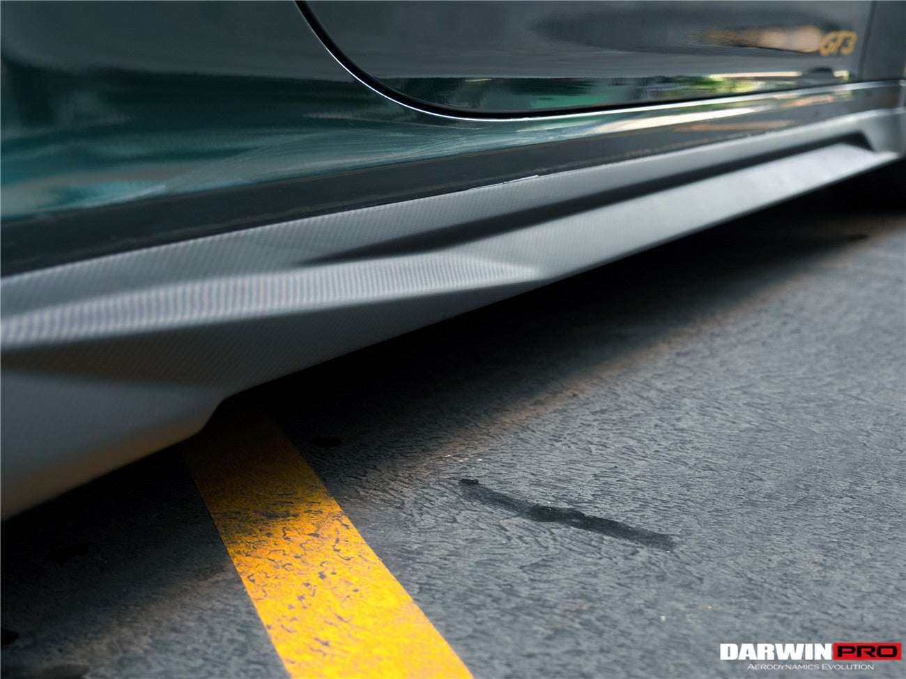 DarwinPRO 2017-2019 Porsche 911 991.2 GT3 Only BKSS Style Carbon Fiber Side Skirts