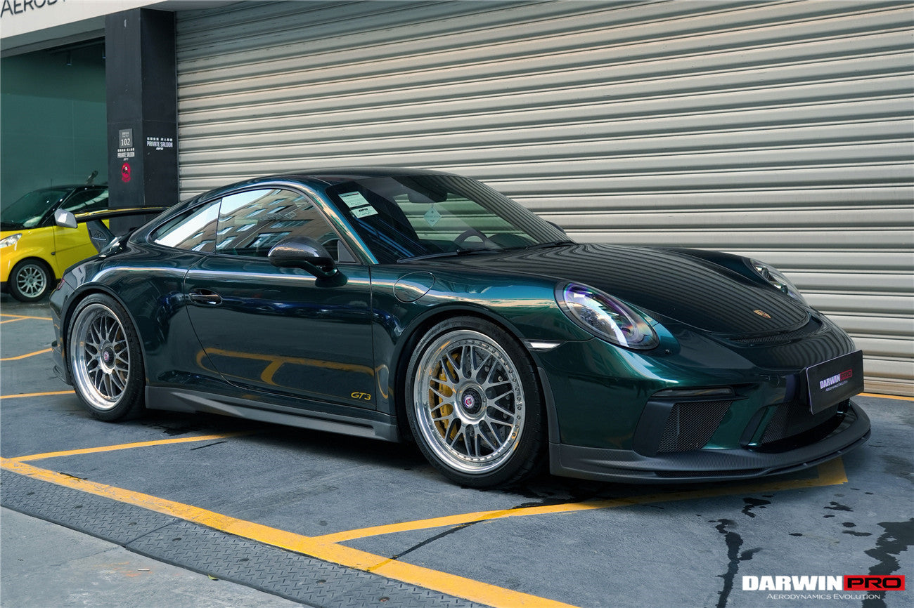 2017-2019 Porsche 911 991.2 GT3 Only BKSS Style Carbon Fiber Front lip - DarwinPRO Aerodynamics