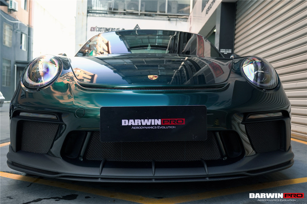2017-2019 Porsche 911 991.2 GT3 Only BKSS Style Carbon Fiber Front lip - DarwinPRO Aerodynamics
