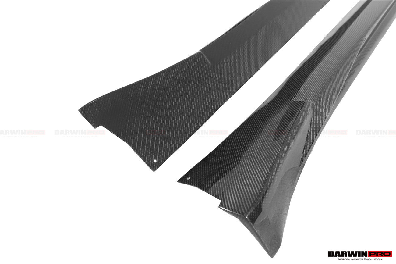 2017-2019 Porsche 911 991.2 GT3 Only BKSS Style Carbon Fiber Side Skirts - DarwinPRO Aerodynamics