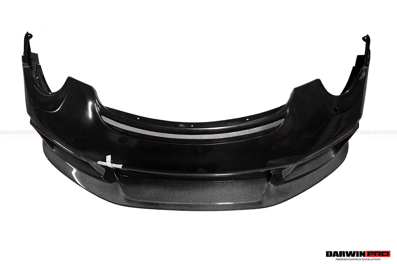 2016-2019 Porsche 911 991.2 Carrera /Targa 4/4S GT2RS Style Partial Carbon Fiber Front Bumper - DarwinPRO Aerodynamics