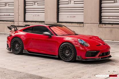 2019-2023 Porsche 911 992 Carrera/Targa S/4/4S SD-Sport Design Modl BKSS Style Front Lip - DarwinPRO Aerodynamics