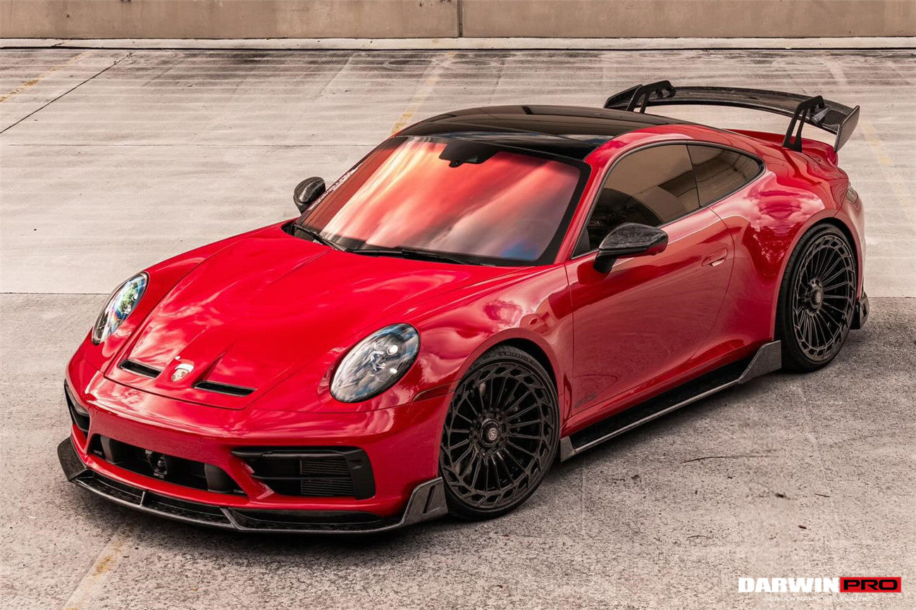 2019-2023 Porsche 911 992 Carrera/Targa S/4/4S SD-Sport Design Modl BKSS Style Front Lip - DarwinPRO Aerodynamics