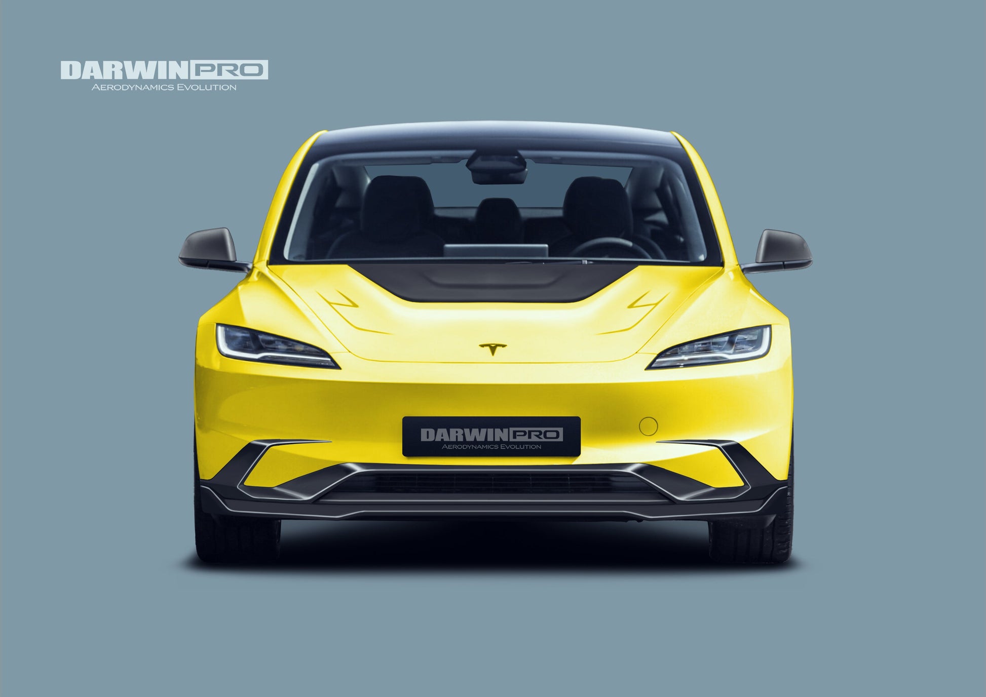 2024-2026 Tesla Model 3 Highland RWD AWD Carbon Fiber IMP Design Front Lip（DONT FIT PERFORMANCE） - DarwinPRO Aerodynamics