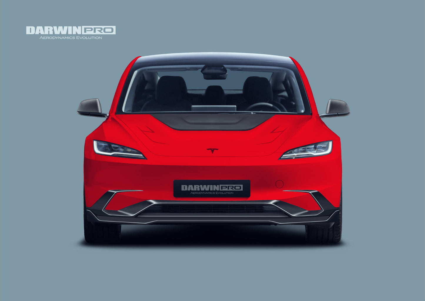 2024-2026 Tesla Model 3 Highland RWD AWD Carbon Fiber IMP Design Front Lip（DONT FIT PERFORMANCE） - DarwinPRO Aerodynamics