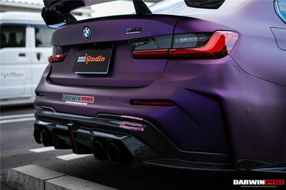 2021-UP BMW M3 G80 BKSSII Style Rear Bumper With Exhaust Tips