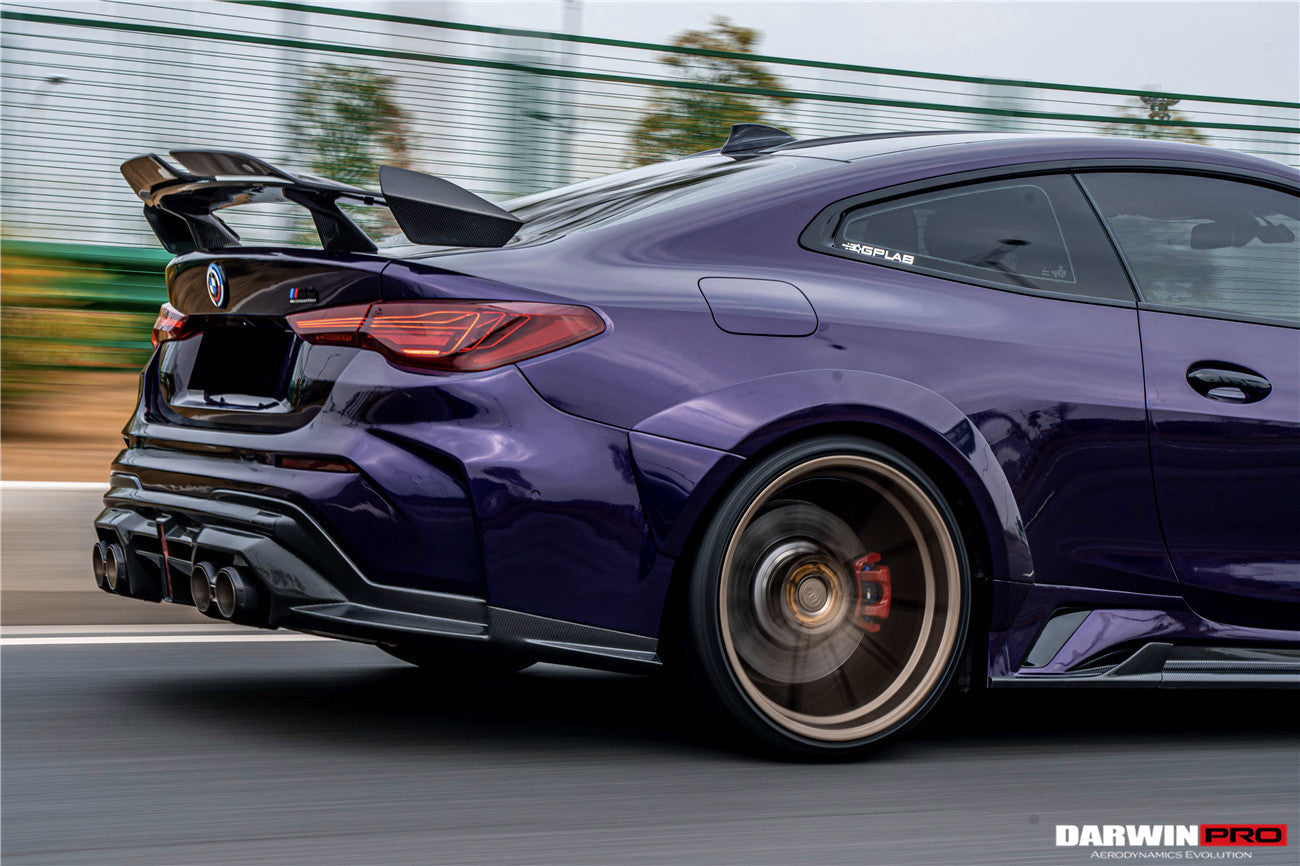 2021-UP BMW M4 G82 4 Series G22 BKSSII Style Carbon Fiber Trunk Spoiler - DarwinPRO Aerodynamics