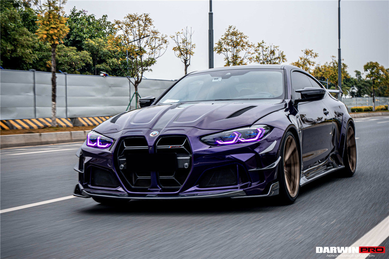 DarwinPRO 2021-UP BMW M4 G82 G83 BKSSII Style Front Bumper and Front Fender and Side Skirts - DarwinPRO Aerodynamics