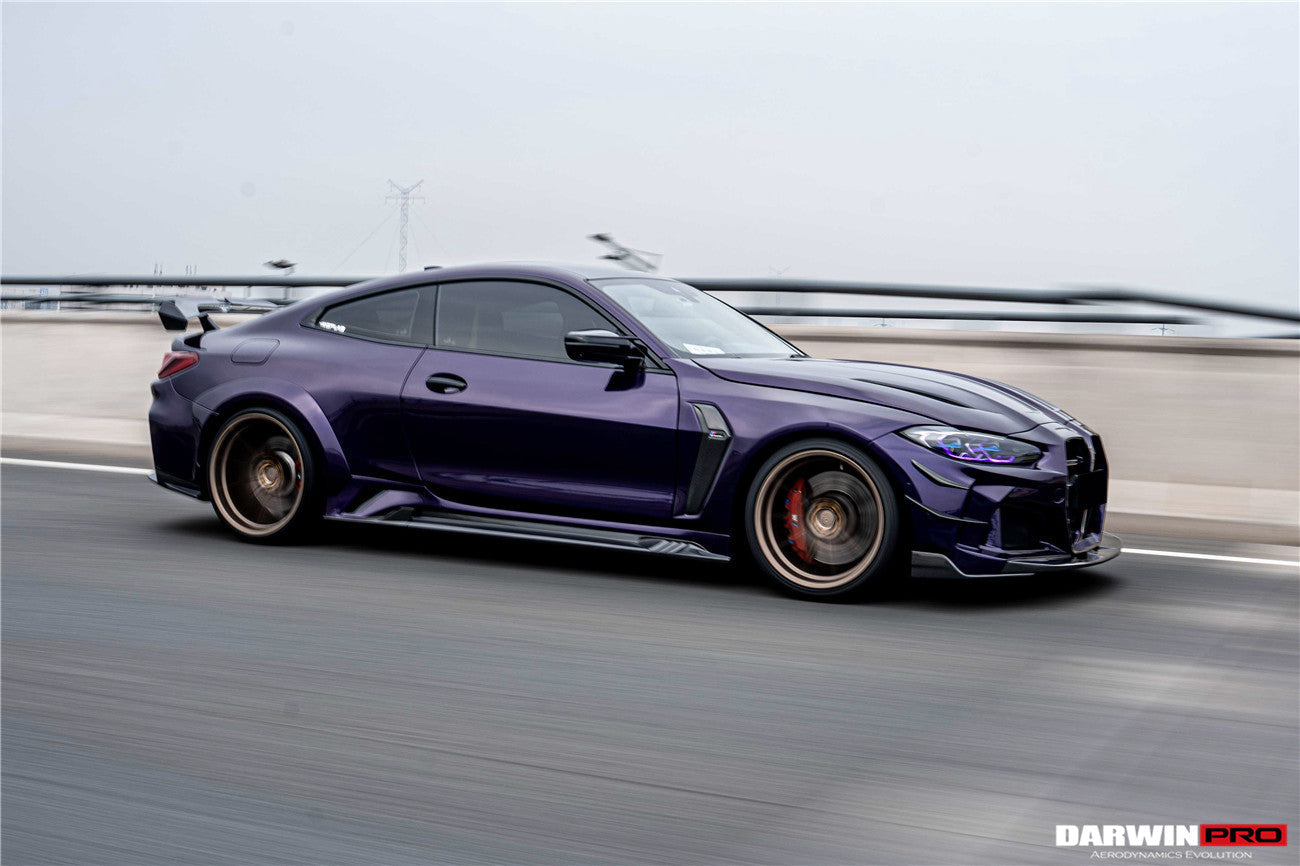 DarwinPRO 2021-UP BMW M4 G82 G83 BKSSII Style Front Bumper and Front Fender and Side Skirts - DarwinPRO Aerodynamics