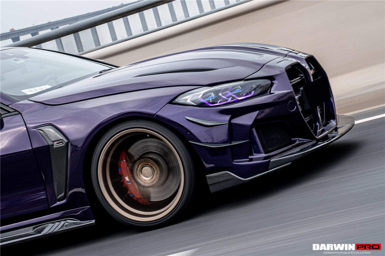 DarwinPRO 2021-UP BMW M4 G82 G83 BKSSII Style Front Bumper and Front Fender and Side Skirts - DarwinPRO Aerodynamics